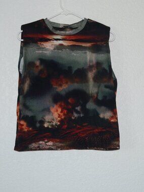 Epiphany Coni Shoulder Pad Tank AllSaints Small